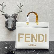 Fendi sunshine medium in white 8BH386ABVLF0K7E size 36cm - 1