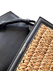YSL Cassandra mini top handle bag in tweed pied de poule size 20cm - 4