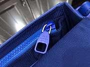 Louis Vuitton S Lock A4 pouch blue leather M80560 size 27cm - 5