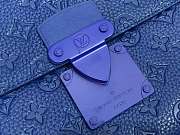 Louis Vuitton S Lock A4 pouch blue leather M80560 size 27cm - 6