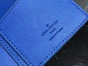 Louis Vuitton Brazza wallet taurillon monogram in blue M80592 size 19cm - 6