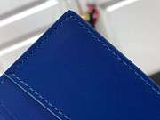 Louis Vuitton Slender wallet taurillon monogram in blue M80590 size 11cm - 5