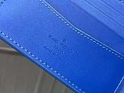 Louis Vuitton Slender wallet taurillon monogram in blue M80590 size 11cm - 6