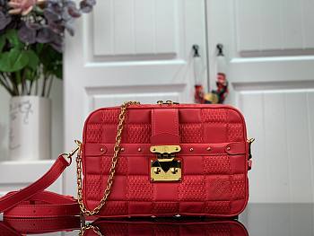 Louis Vuitton Troca MM H27 in red M59111 size 25.5cm