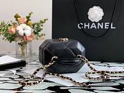 Chanel Small vanity case lambskin & gold metal in black AS2630 size 15cm - 6