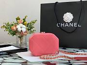 Chanel Small vanity case lambskin & gold metal in pink AS2630 size 15cm - 4