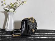 Chanel Flap bag aged calfskin & gold-tone metal tweeds fabrics AS2696 size 25cm - 3