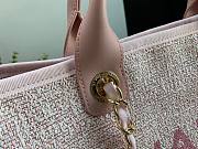 Chanel Large deauville shopping tote bag in pink size 38cm - 4