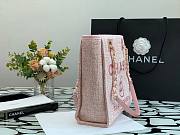 Chanel Small deauville shopping tote bag in pink size 28cm - 6
