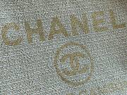 Chanel Large deauville shopping tote bag in white size 38cm - 6