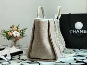 Chanel Large deauville shopping tote bag in irovy size 38cm - 6