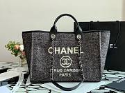 Chanel Large deauville shopping tote bag in black size 38cm - 1