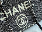 Chanel Medium deauville shopping tote bag in black size 34cm - 2