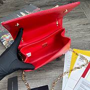 D&G Nappa red leather Girls shoulder bag size 21cm - 4