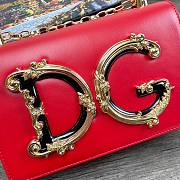 D&G Nappa red leather Girls shoulder bag size 21cm - 3