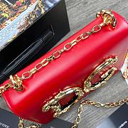 D&G Nappa red leather Girls shoulder bag size 21cm - 2