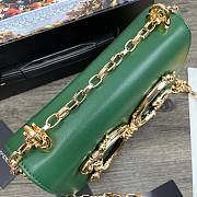 D&G Nappa green leather Girls shoulder bag size 21cm - 2
