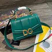 D&G Amore bag in green calfskin size 27cm - 1