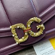 D&G Amore bag in purple calfskin size 27cm - 2