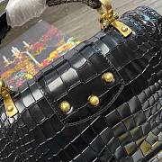 D&G Amore crocodile black leather size 27cm - 3