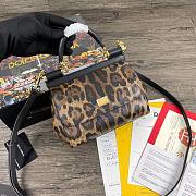D&G Small 90es Sicily bag in leopard-print pony hair size 20cm - 1