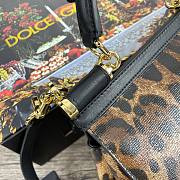 D&G Small 90es Sicily bag in leopard-print pony hair size 20cm - 6