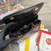 D&G Miss sicily snakeskin in black size 20cm - 4