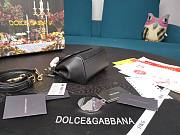D&G dauphine leather Sicily bag in black size 16cm - 2