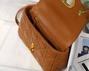 Dior small Caro bag in brown M8016 size 20cm - 5