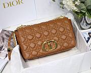 Dior large Caro bag in brown M8016L size 28cm - 1