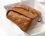 Dior large Caro bag in brown M8016L size 28cm - 6