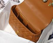 Dior large Caro bag in brown M8016L size 28cm - 5