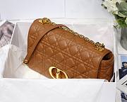Dior large Caro bag in brown M8016L size 28cm - 4