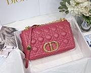 Dior medium Caro bag in pink M8017 size 25.5cm - 1