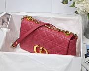 Dior medium Caro bag in pink M8017 size 25.5cm - 5