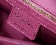 Dior medium Caro bag in pink M8017 size 25.5cm - 3