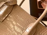 YSL classic Sac De Jour nano in embossed crocodile shiny beige leather 26cm - 4