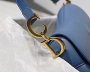 Dior Saddle bag indigo blue gradient calfskin M9001 size 25.5cm - 2