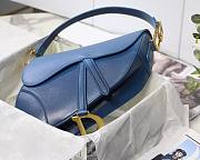 Dior Saddle bag indigo blue gradient calfskin M9001 size 25.5cm - 4