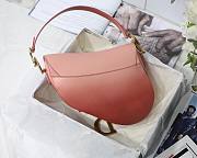 Dior Saddle bag pink gradient calfskin M9001 size 25.5cm - 4