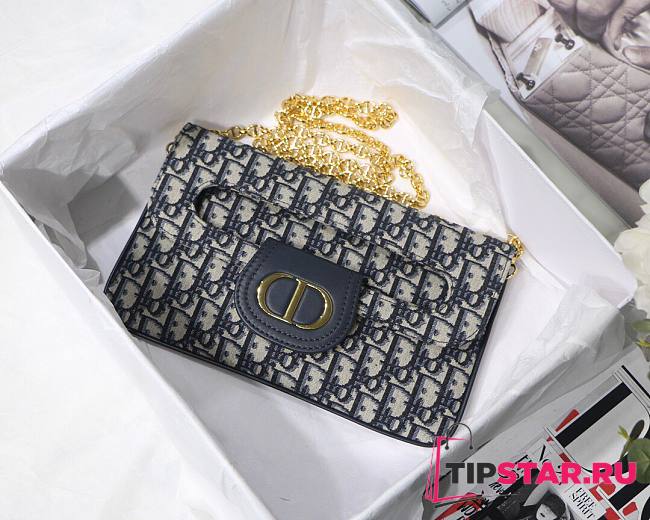 Medium Dior Double bag oblique jacquard M8018 size 28cm - 1