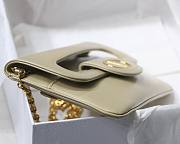 Medium Dior Double bag beige smooth calfskin M8018 size 28cm - 2
