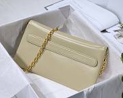 Medium Dior Double bag beige smooth calfskin M8018 size 28cm - 3