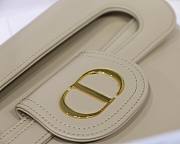 Medium Dior Double bag beige smooth calfskin M8018 size 28cm - 4