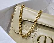 Medium Dior Double bag beige smooth calfskin M8018 size 28cm - 6