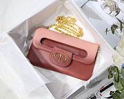 Medium Dior Double bag indigo pink gradient smooth calfskin M8018 size 28cm - 1