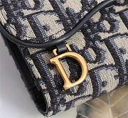Dior Saddle compact wallet oblique jacquard D6603 size 25.5cm - 6