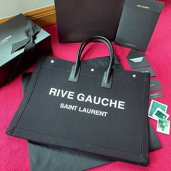 YSL Rive gauche tote bag in black 509415 size 48cm