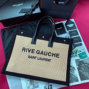 YSL Rive gauche tote bag in natural black 509415 size 48cm - 1