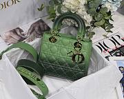Dior Lady my ABCDIOR bag green gradient cannage lambskin M6016 size 20cm - 1